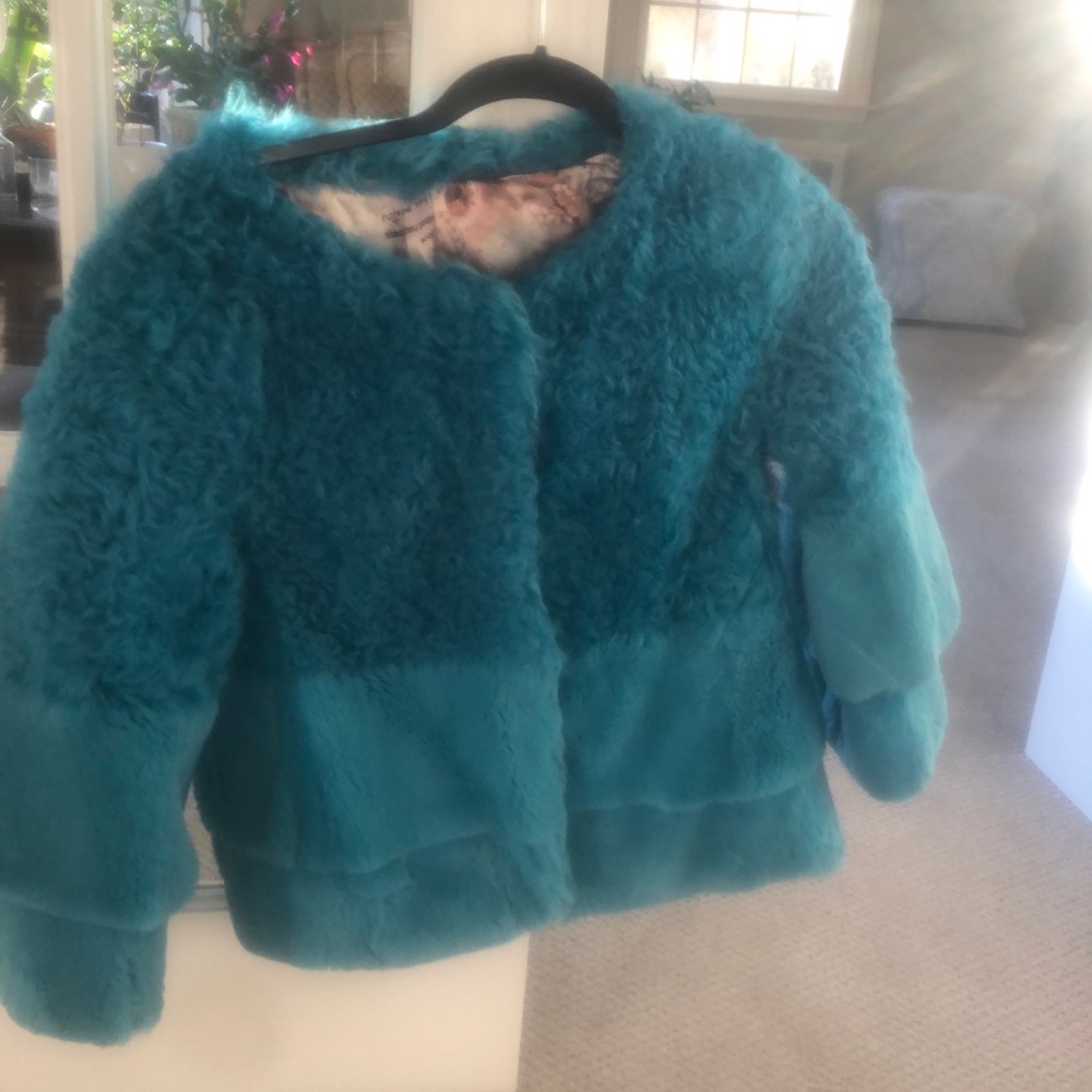 Rabbit fur coat for girls 10-12, or woman’s size XXS